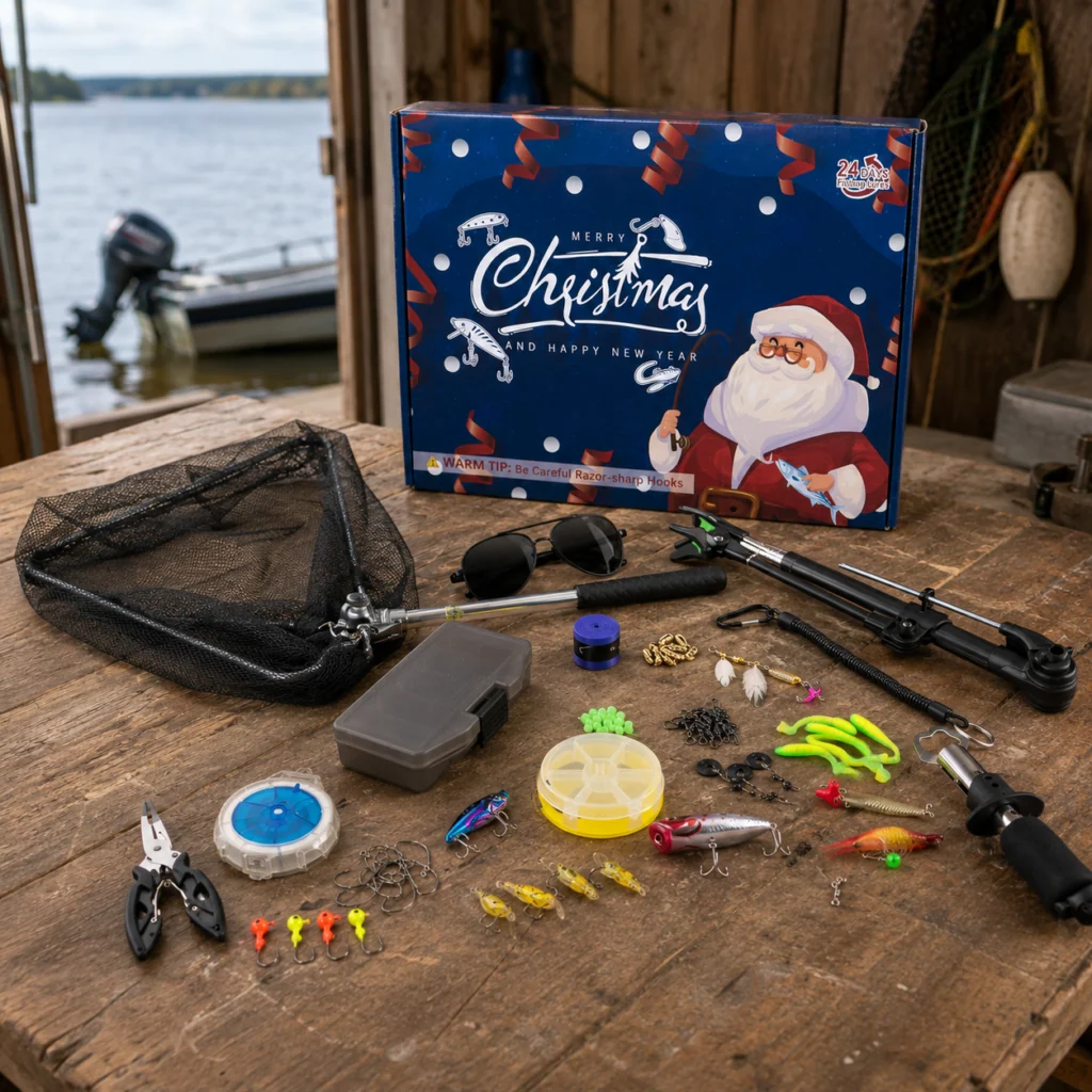 Stor fiskeadventskalender för jul