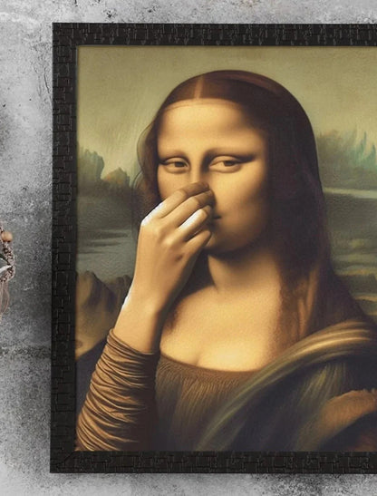 Rolig Mona Lisa (Nypa näsan)