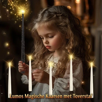 Svävande LED ljus med trollstav