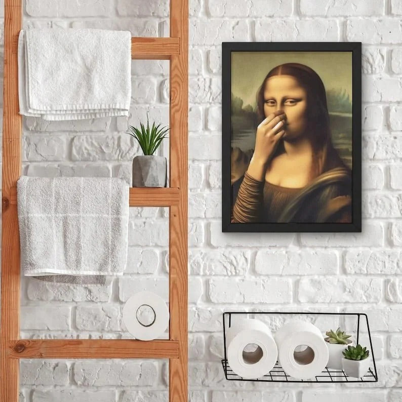 Rolig Mona Lisa (Nypa näsan)