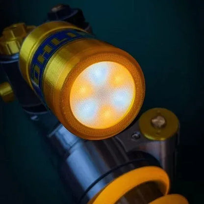 Justerbar stötdämpare med LED-lampa