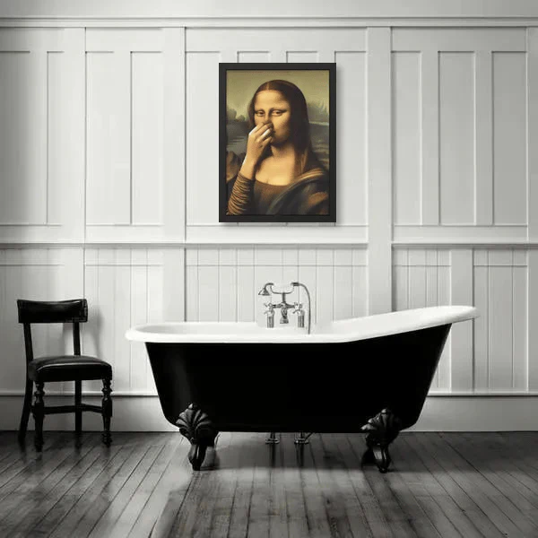 Rolig Mona Lisa (Nypa näsan)