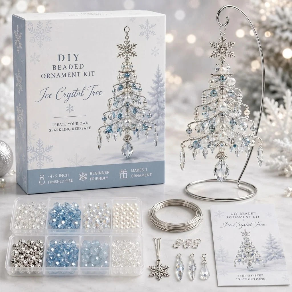 DIY julgransprydnad med pärlor
