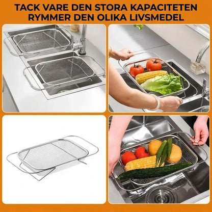Utdragbart durkslag för diskho