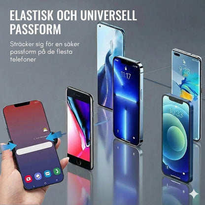 Dubbelring för tre fingrar och klämma på baksidan