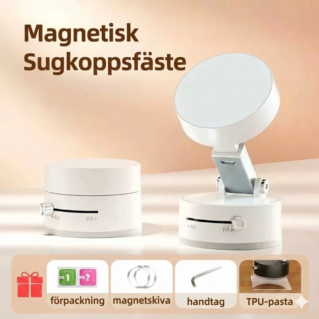 Hopvikbar bärbar magnetisk mobilhållare