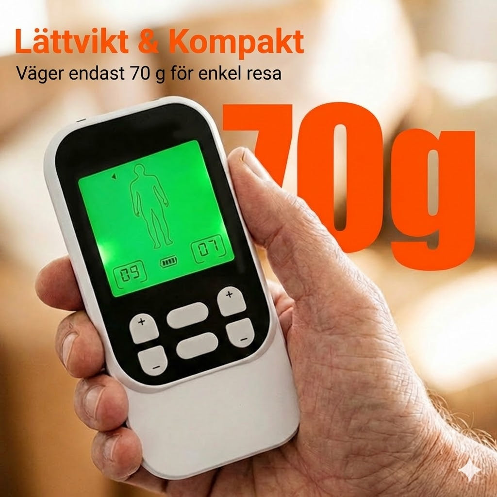 Bärbar tvåkanals TENS-muskelstimulator