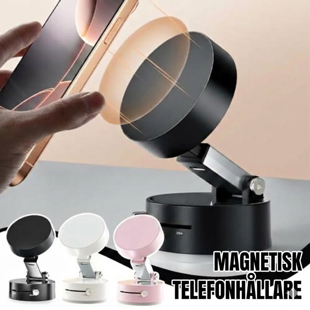 Hopvikbar bärbar magnetisk mobilhållare