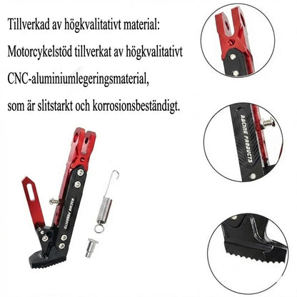Universellt justerbart motorcykelstöd