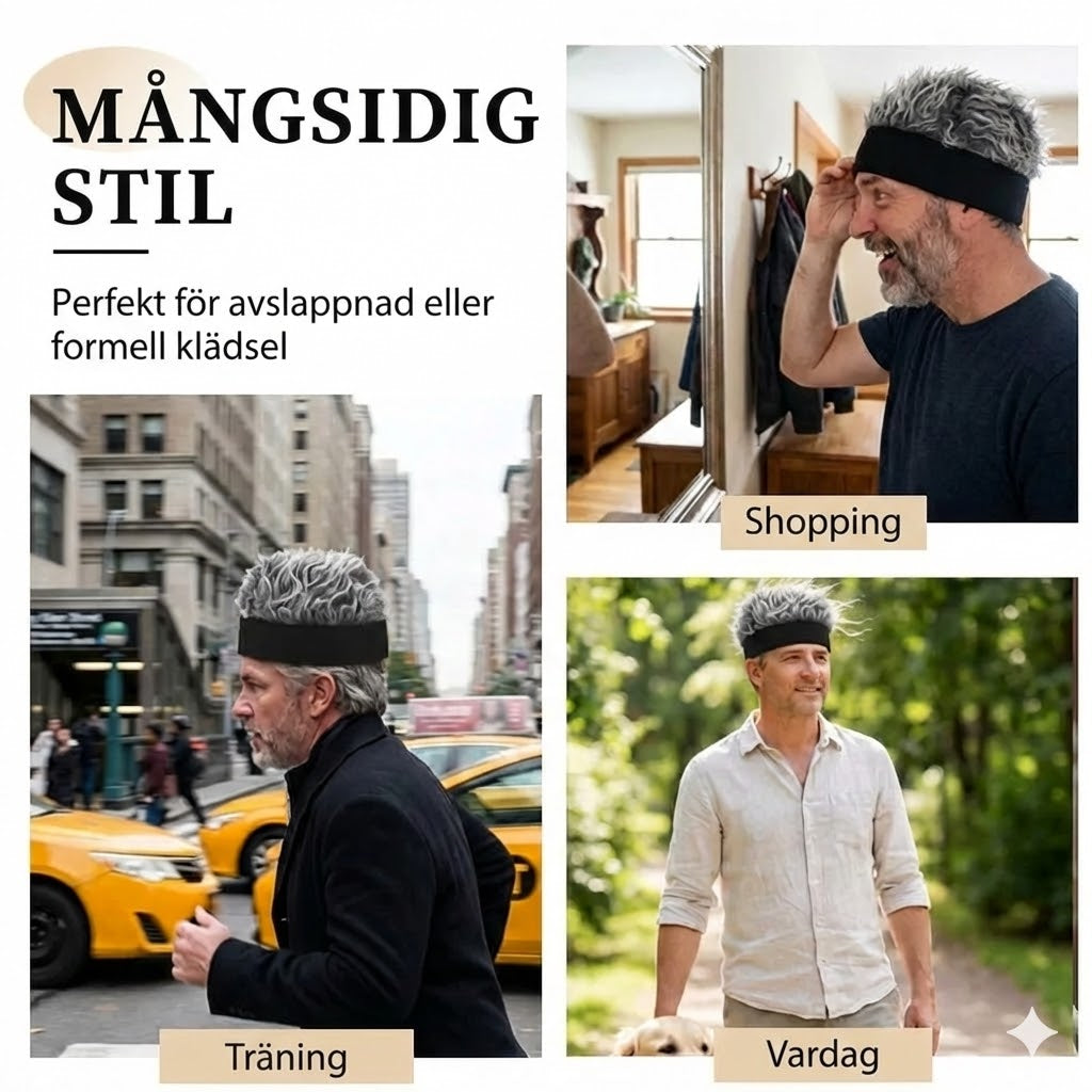 Unisex hiphop-stil perukmössa