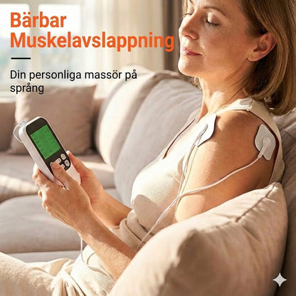 Bärbar tvåkanals TENS-muskelstimulator