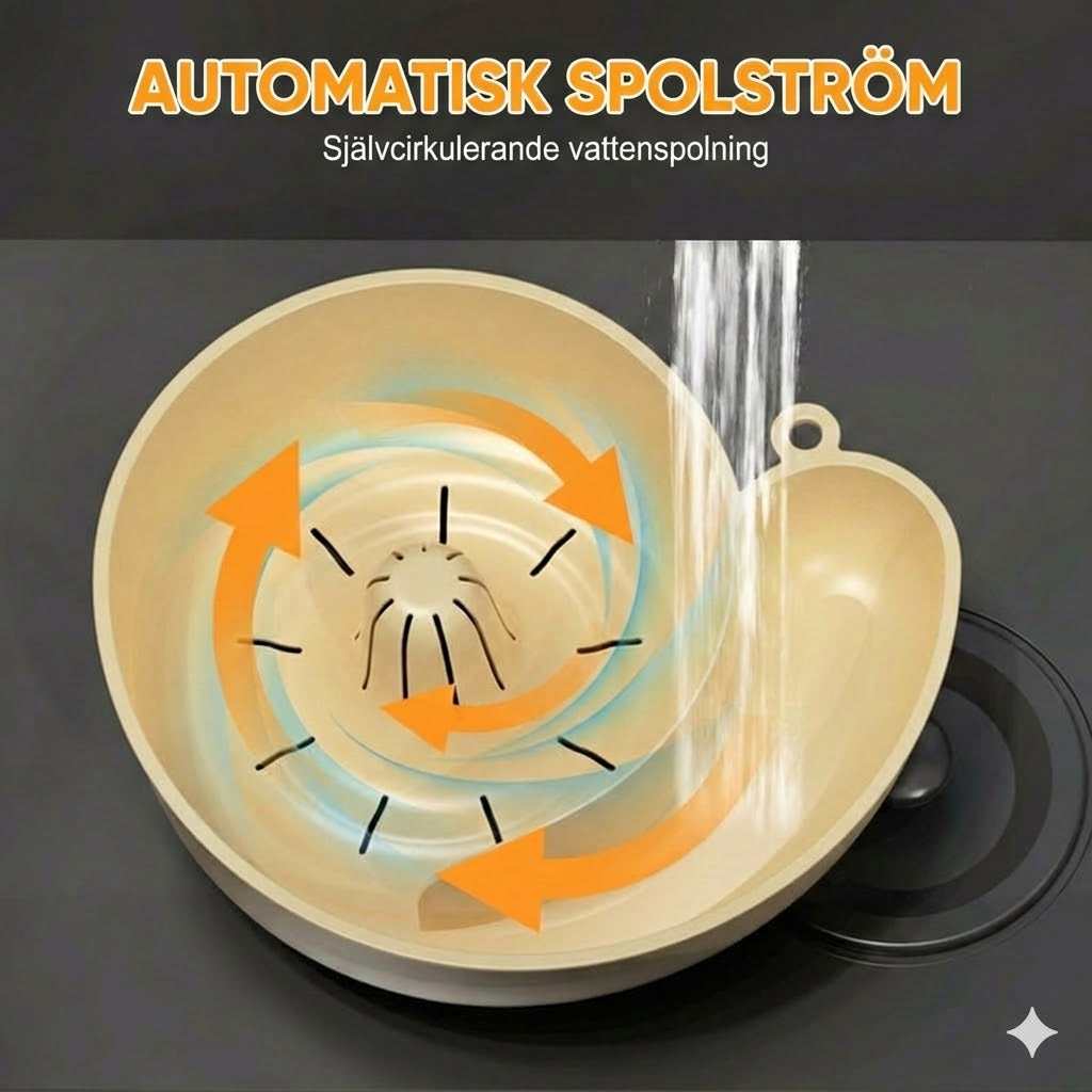 Automatisk tvätt- och avrinningskorg för frukt och grönsaker