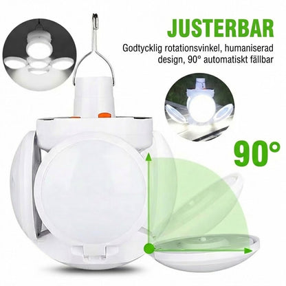 Multifunktionell hopfällbar solcellsfotbollslampa
