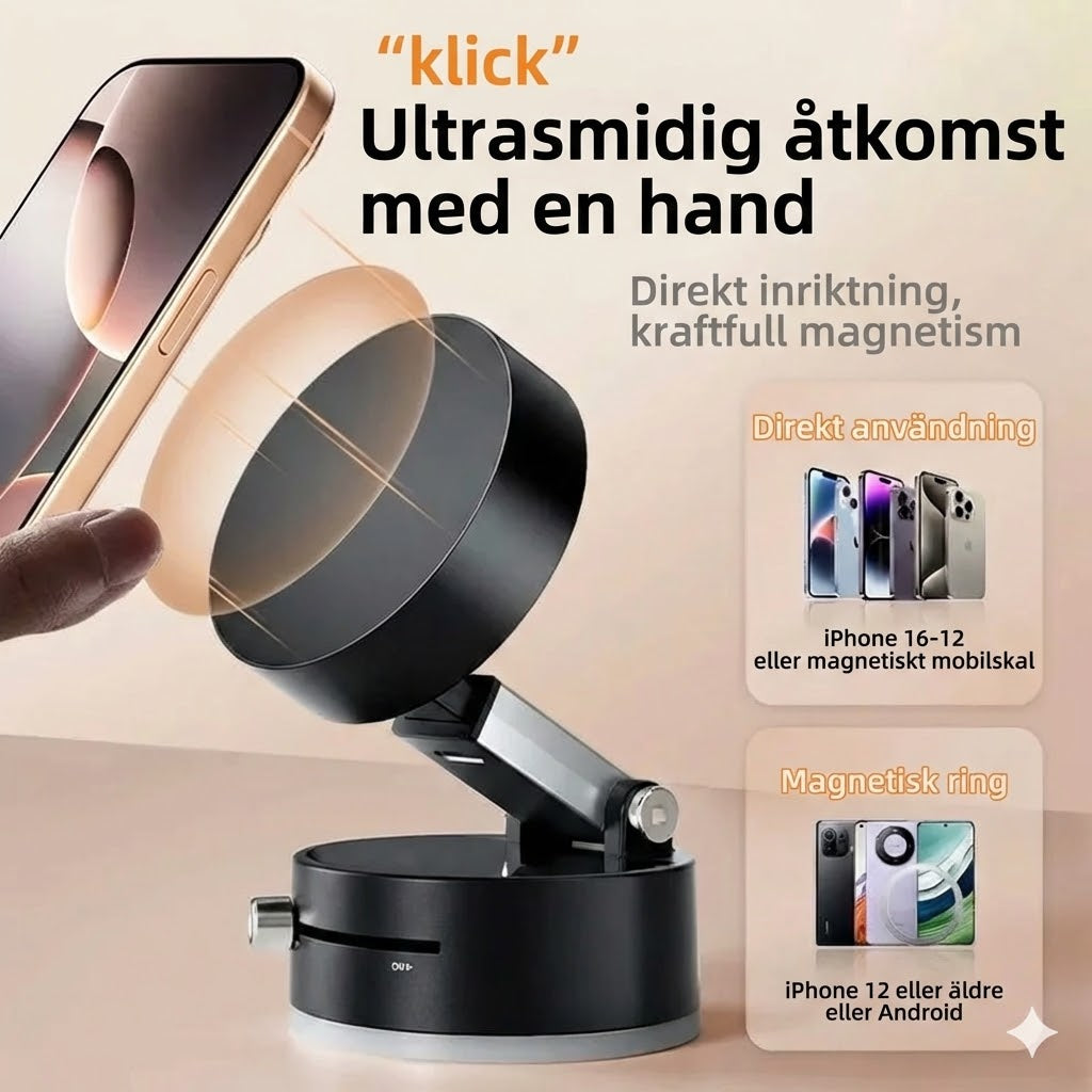 Hopvikbar bärbar magnetisk mobilhållare