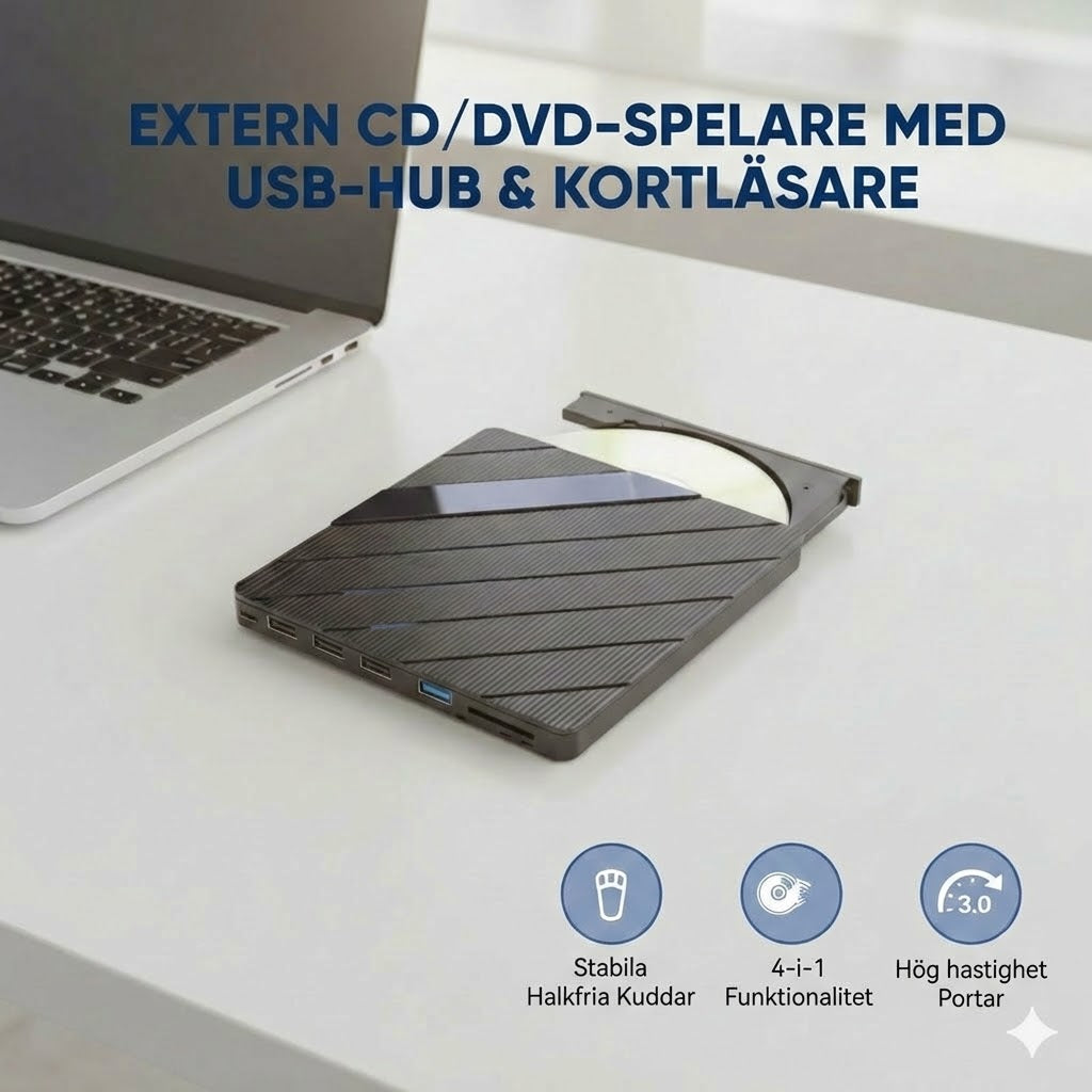Extern CD/DVD-läsare för bärbar dator