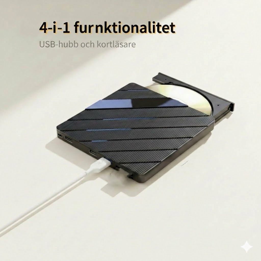 Extern CD/DVD-läsare för bärbar dator
