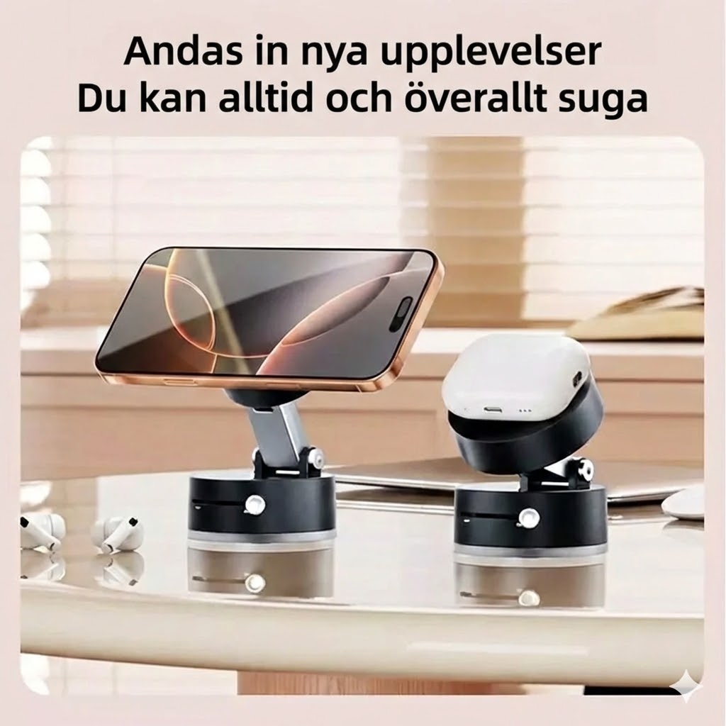 Hopvikbar bärbar magnetisk mobilhållare