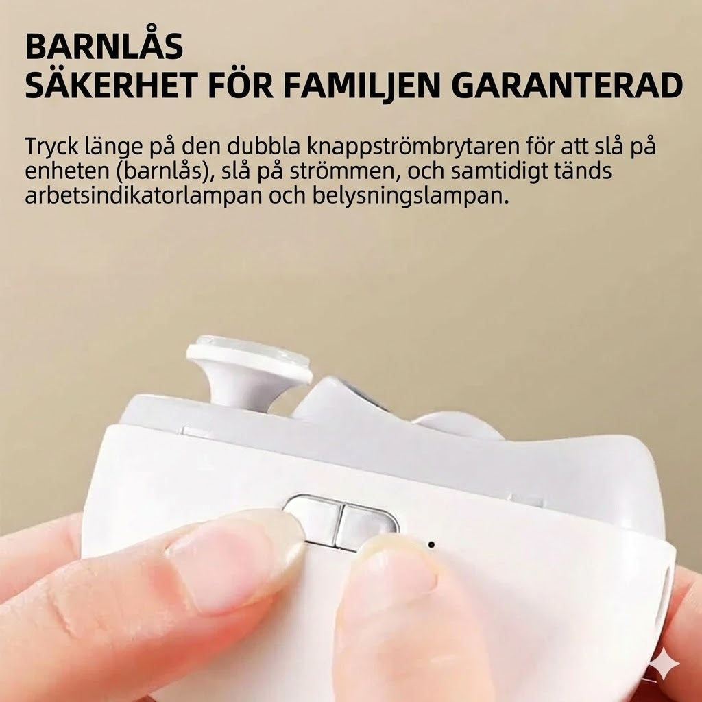 3-i-1 elektrisk poleringsmaskin och automatisk nagelklippare